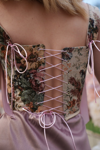 Double side renaissance corset top with bones