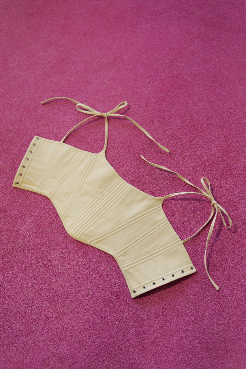 Reversible Summer Corset Top – Cotton & Denim