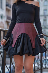Leather Waist Peplum Belt – Garter Belt Style