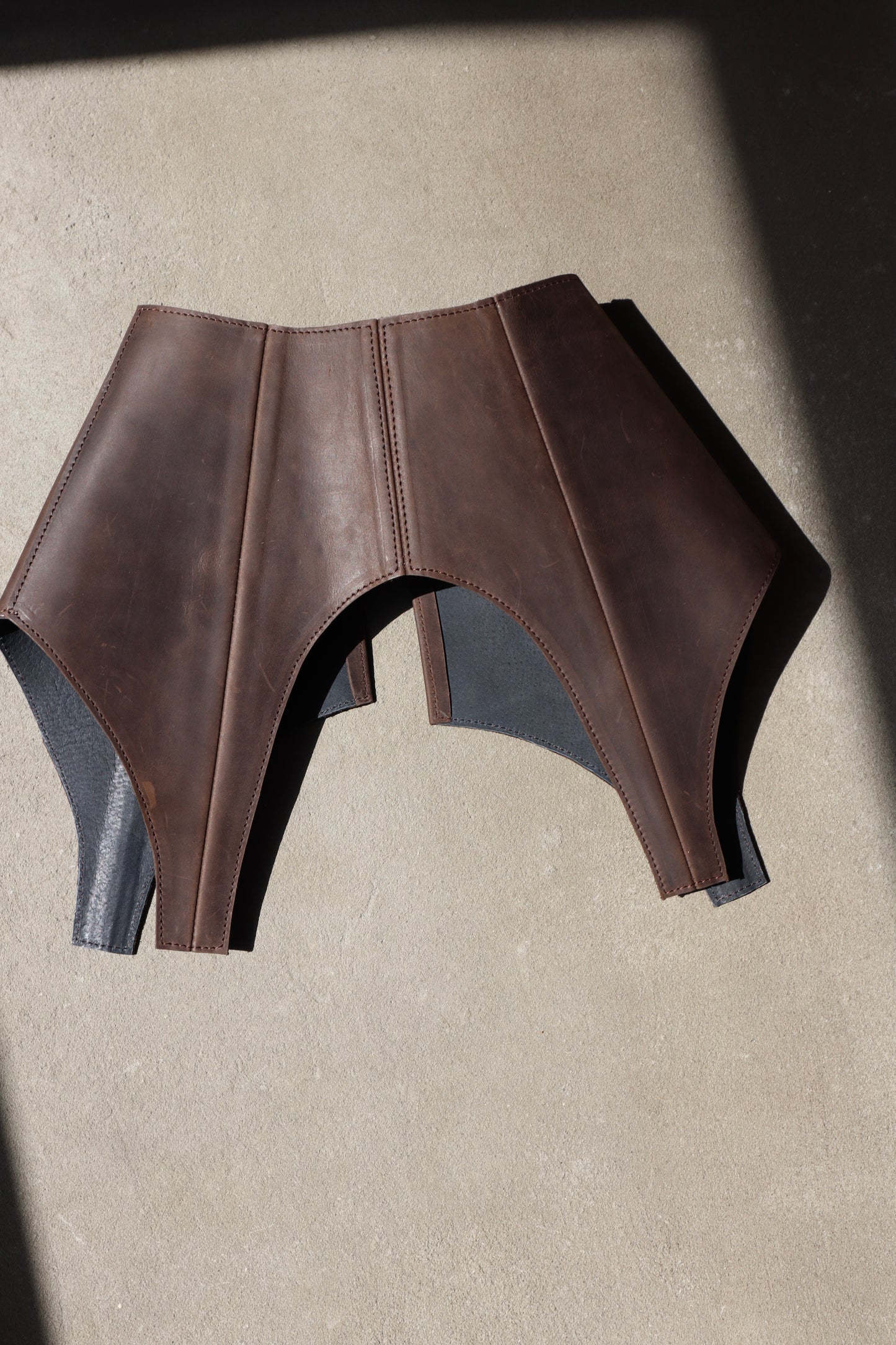 Leather Waist Peplum Belt – Garter Belt Style