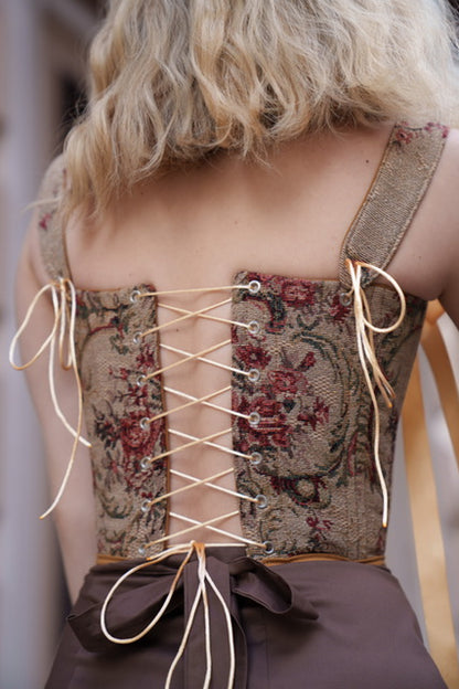 Double side renaissance corset top with bones