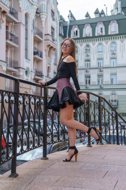 Leather Waist Peplum Belt – Garter Belt Style