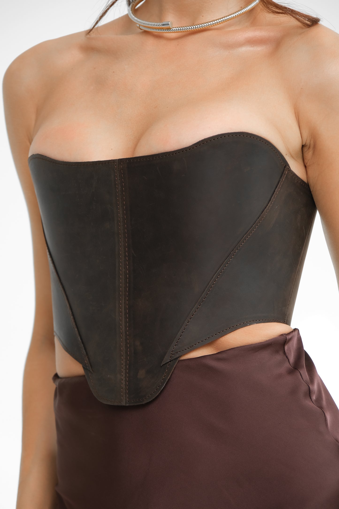 Brown Overbust Corset – Renaissance Top