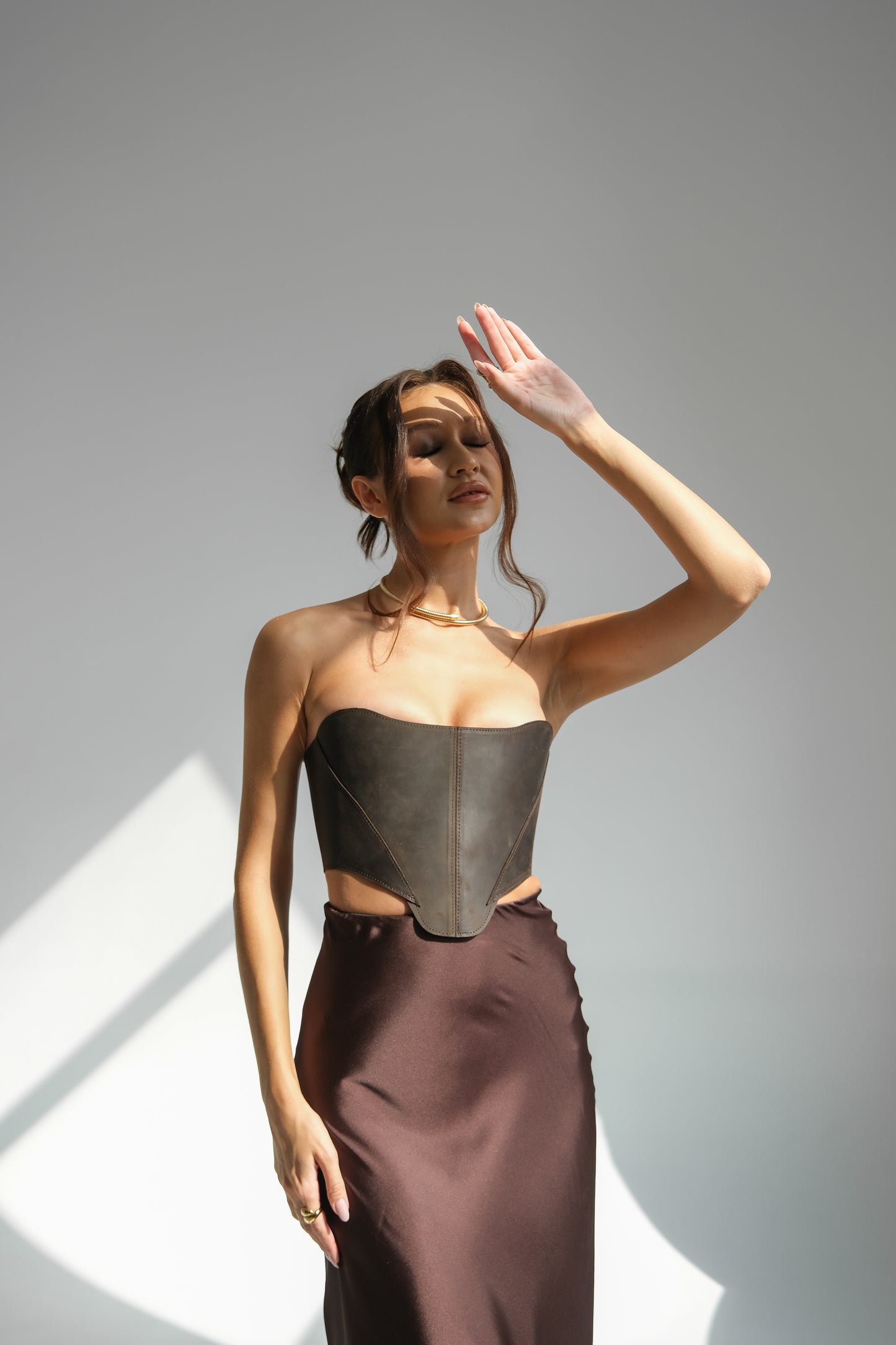 Brown Overbust Corset – Renaissance Top