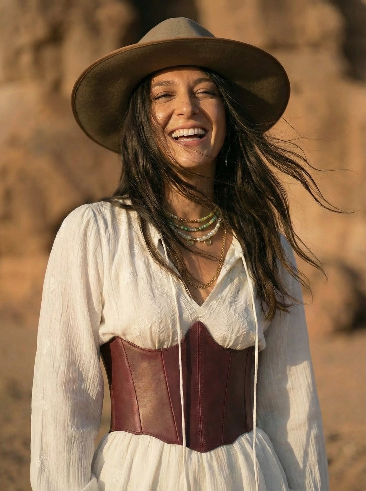 underbust leather corset, structured waist shaping corset belt, boned leather waist cincher, brown leather corset top, handmade fashion corset, sculpted silhouette, minimalist structured bodice