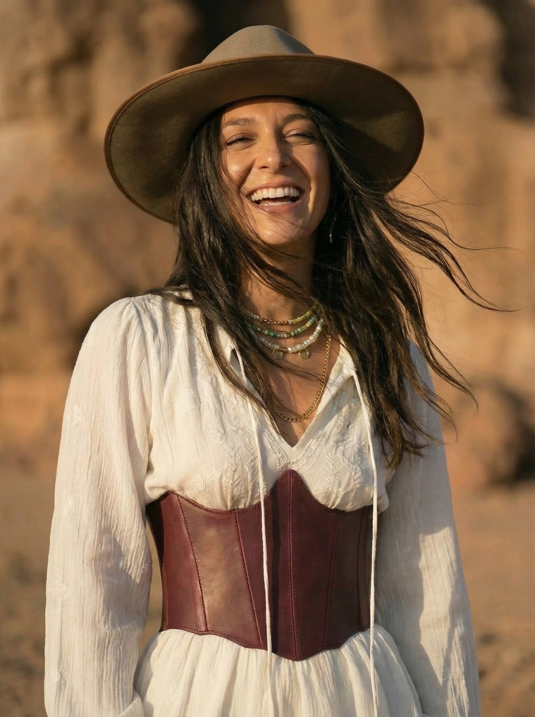 underbust leather corset, structured waist shaping corset belt, boned leather waist cincher, brown leather corset top, handmade fashion corset, sculpted silhouette, minimalist structured bodice