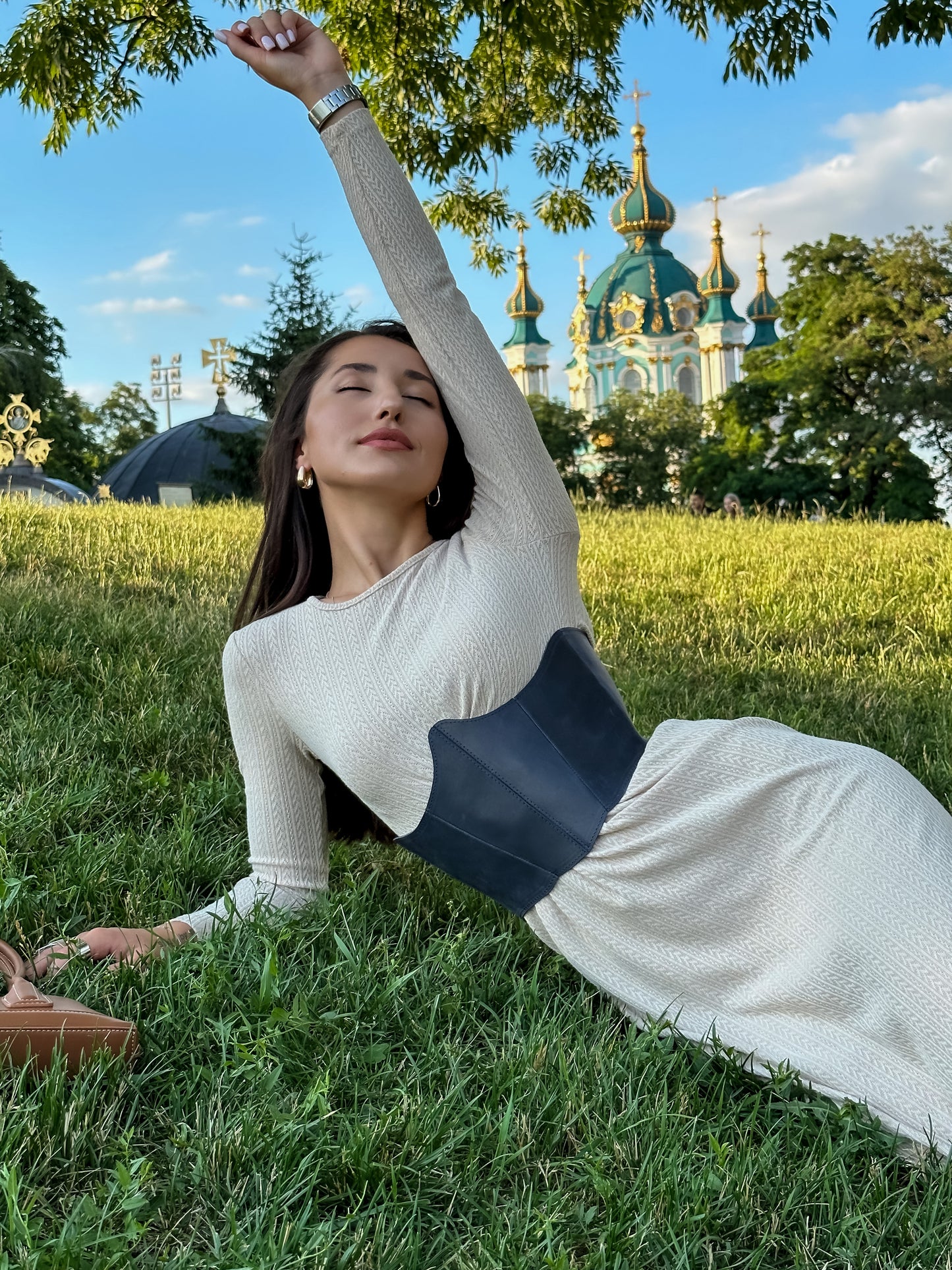 Blue Leather Underbust Corset – Renaissance  waist belt