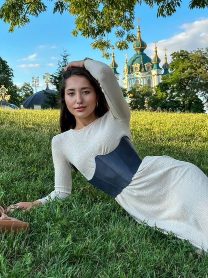 Blue Leather Underbust Corset – Renaissance  waist belt