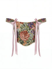 Green Flowers Tapestry Corset – Structured Garden Bodice