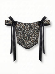 Leopard Print Structured Corset – Reversible Statement Top