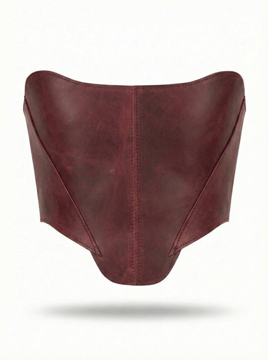 Burgundy Overbust Corset – Renaissance Top