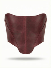 Бордовий корсет-бюстьє – Топ у стилі Ренесансу