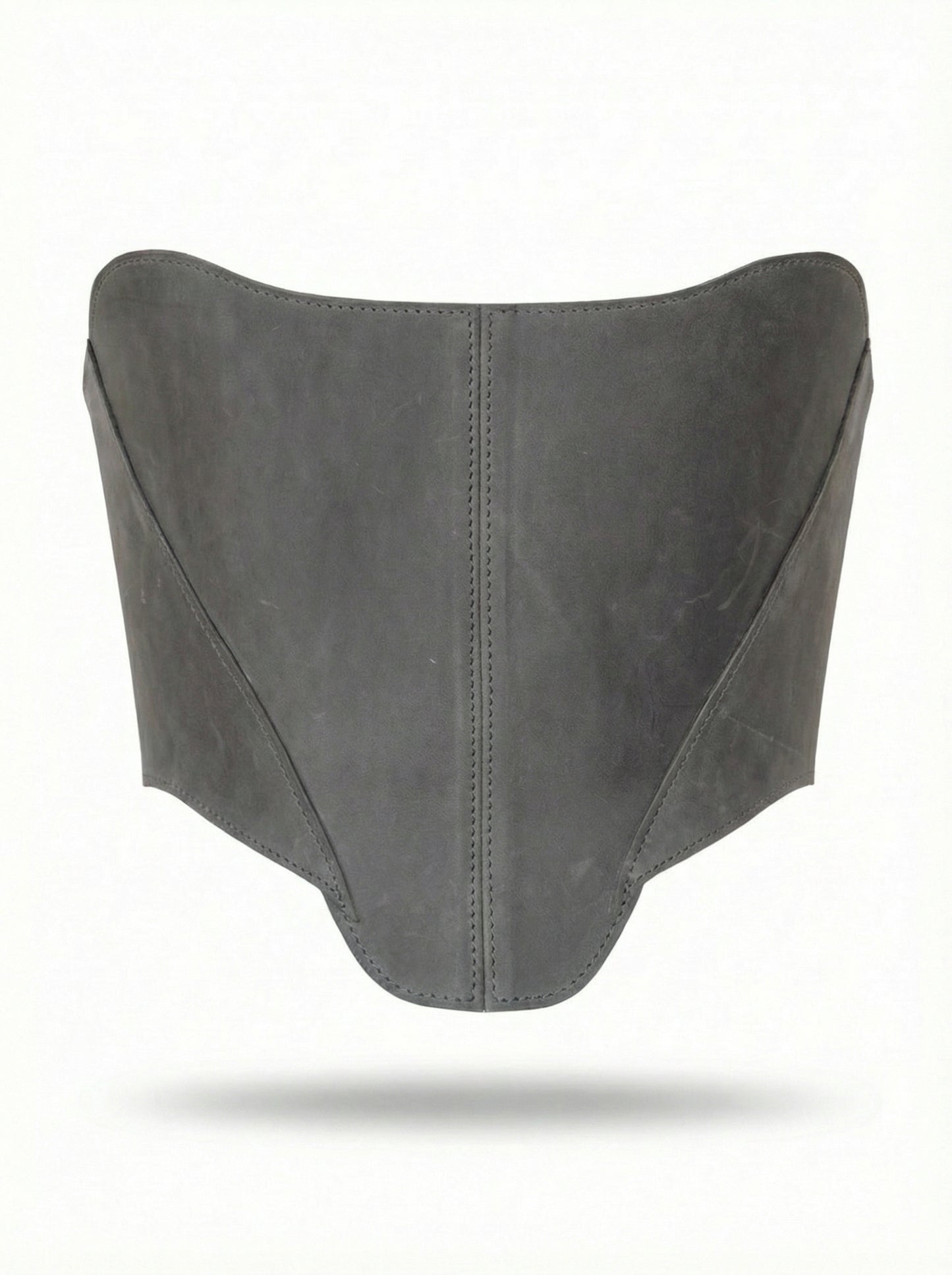 Сірий корсет на груди – топ у стилі Ренесанс