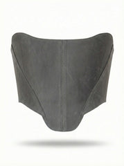 Сірий корсет на груди – топ у стилі Ренесанс