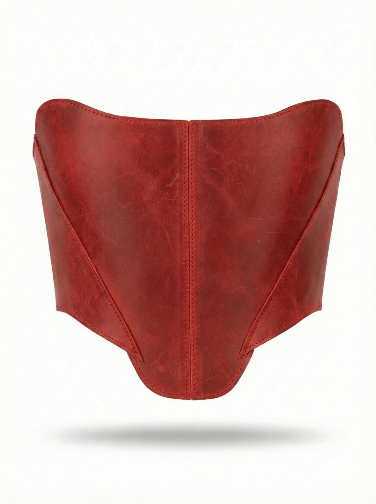 Червоний корсет над грудьми – Топ у стилі Ренесанс