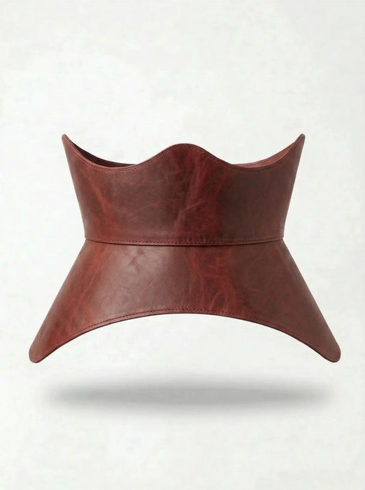 red leather peplum corset belt structured waist cincher red corset belt basque style waist belt statement outfit styling bold feminine look corset outfit idea structured waist belt fashion
