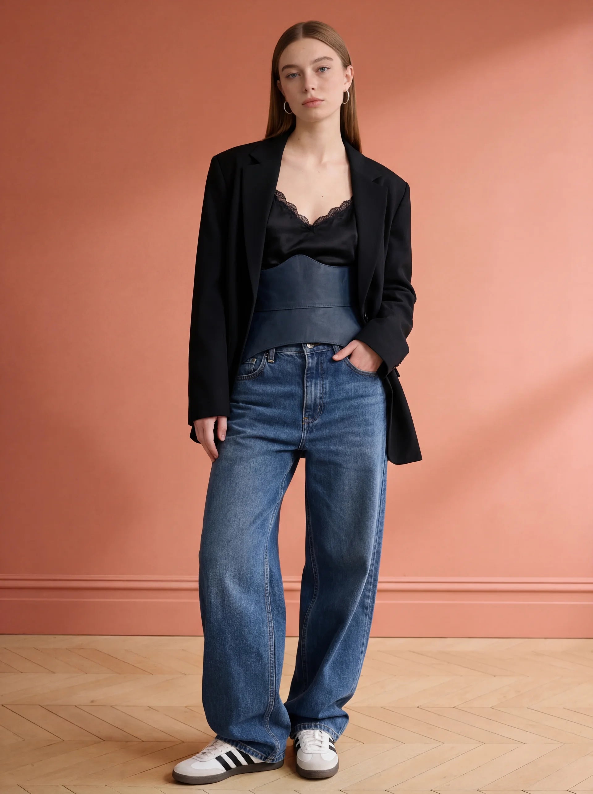 blue leather peplum corset belt structured waist cincher blue corset belt basque style waist belt renaissance corset outfit denim outfit styling corset outfit idea structured waist belt fashion
