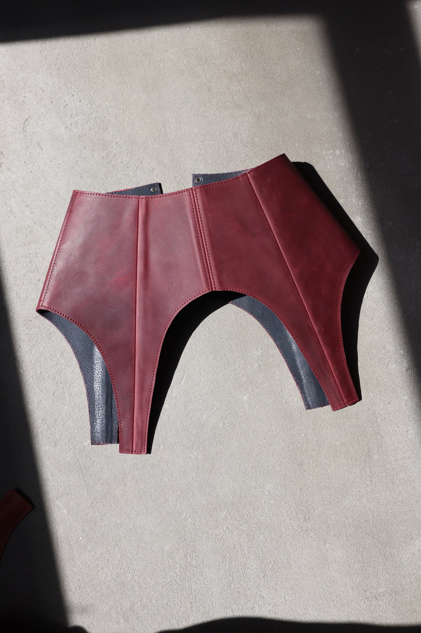 Leather Waist Peplum Belt – Garter Belt Style