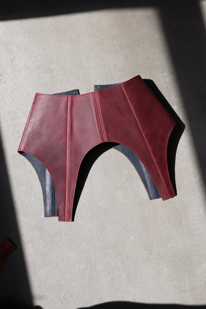 Leather Waist Peplum Belt – Garter Belt Style